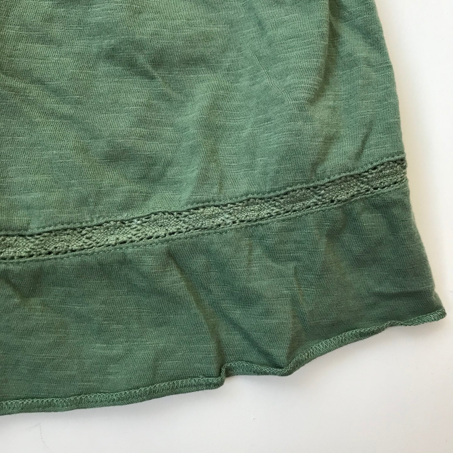 Next Khaki Green Lace Detailed Summer Top Age 7