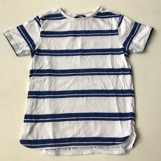 T-shirt - Blue & White Stripes - Age 7