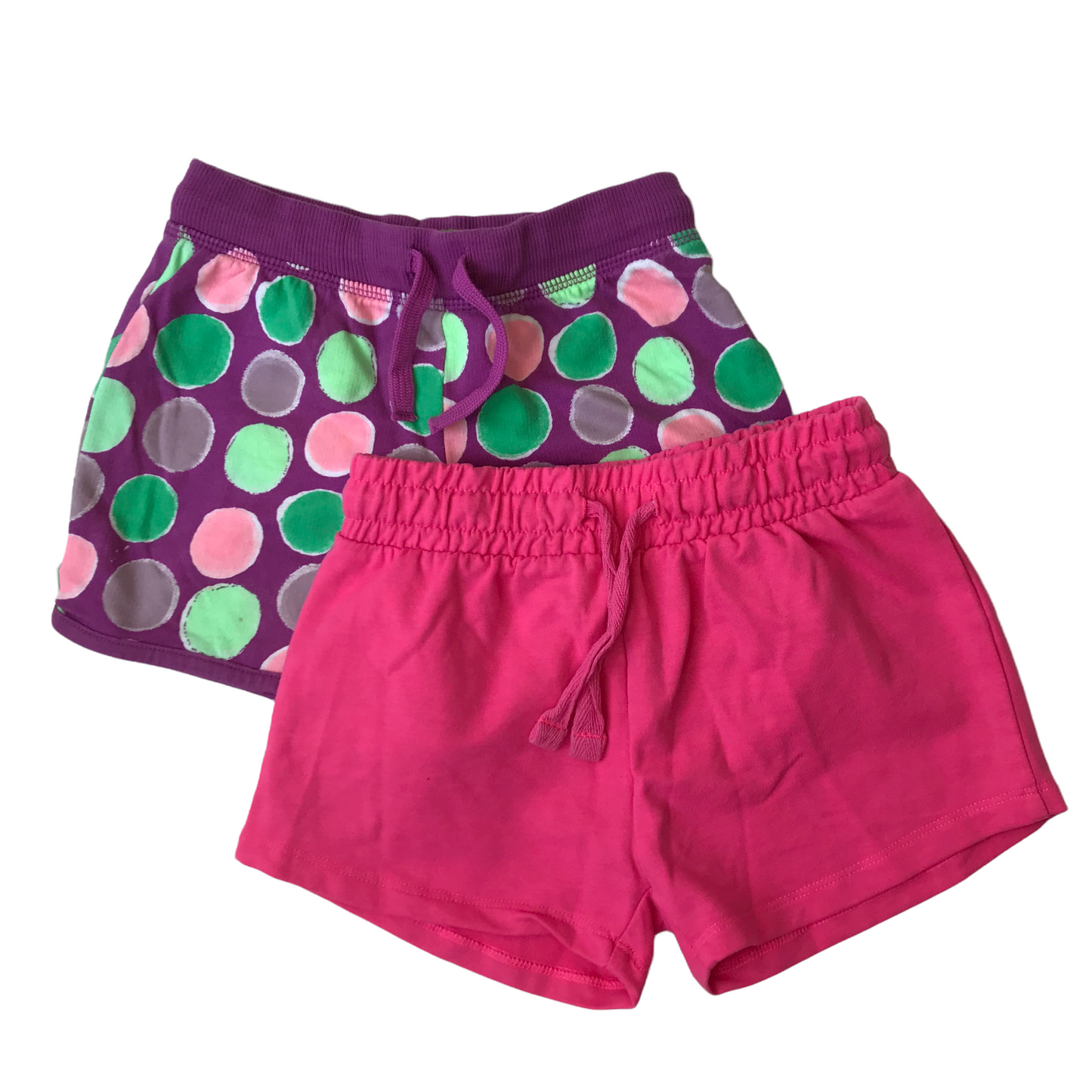 Pink and Purple Polka Dot Shorts Bundle Age 6