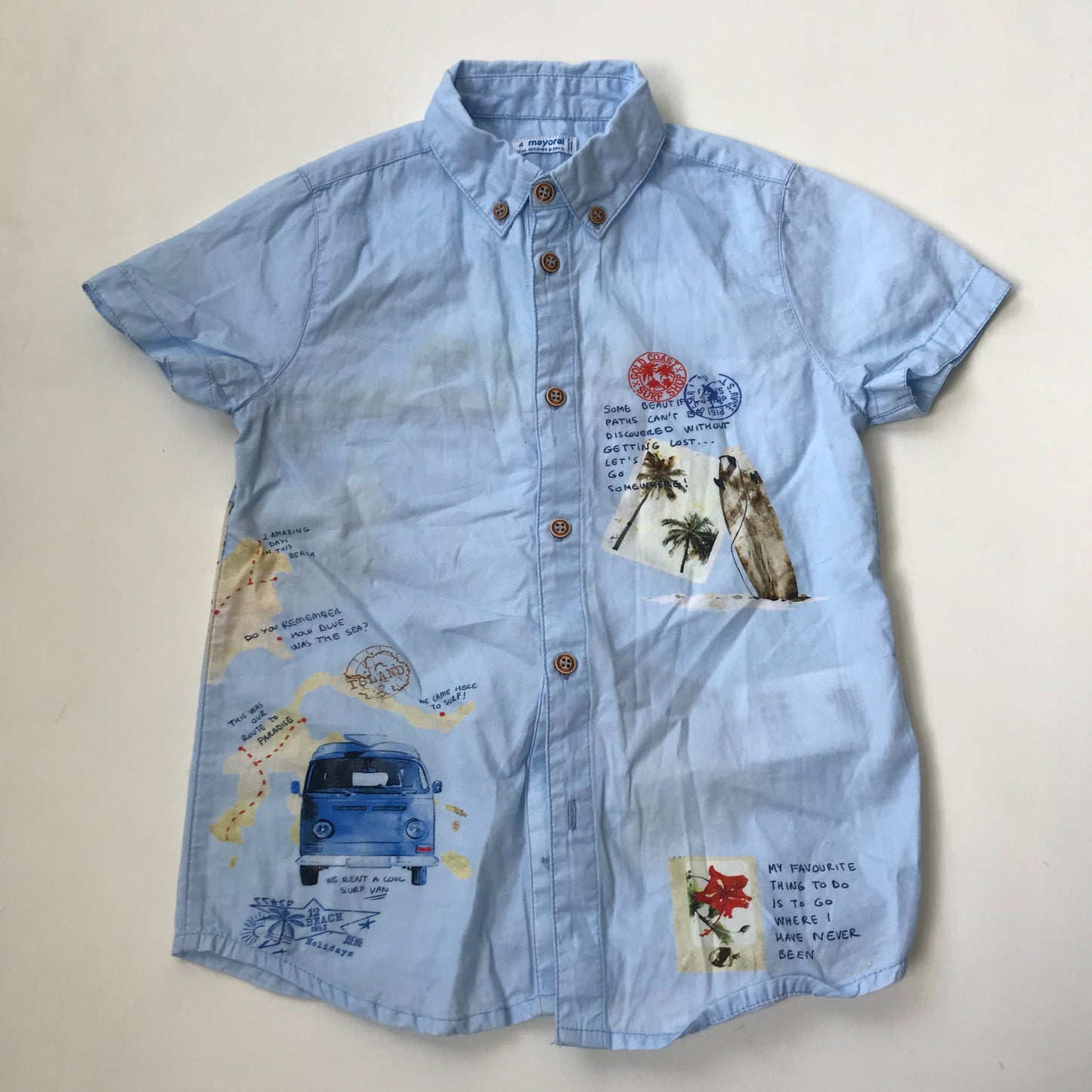Shirt - Travel Themed - Age 4