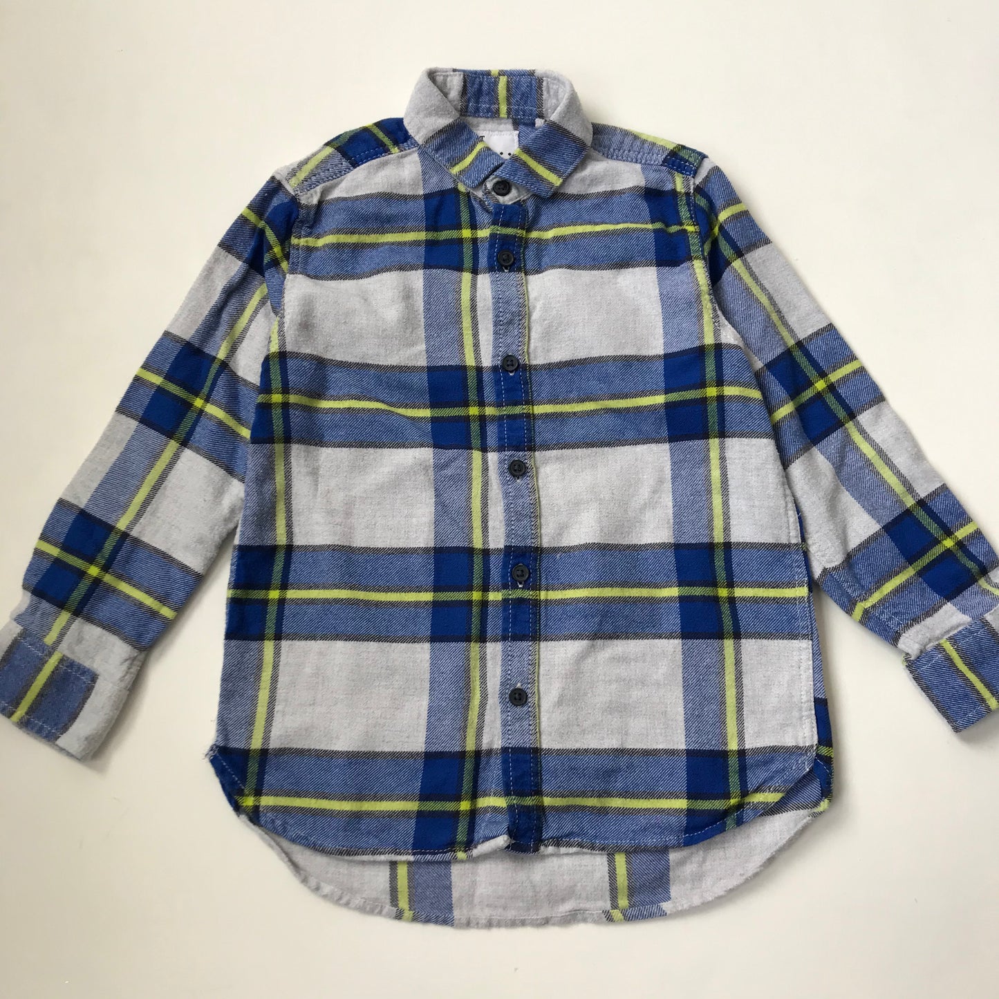 Shirt - Blue & Yellow Check - Age 5