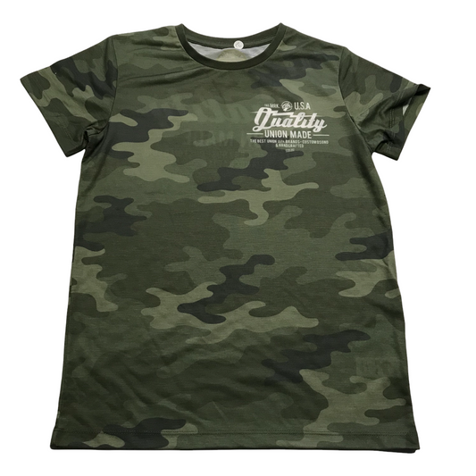 Matalan Retail Green Camo T-shirt Age 12