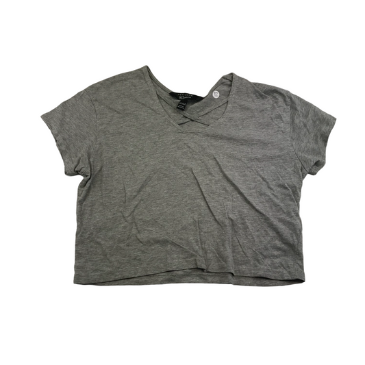 New Look Grey Plain Crop Top Age 12