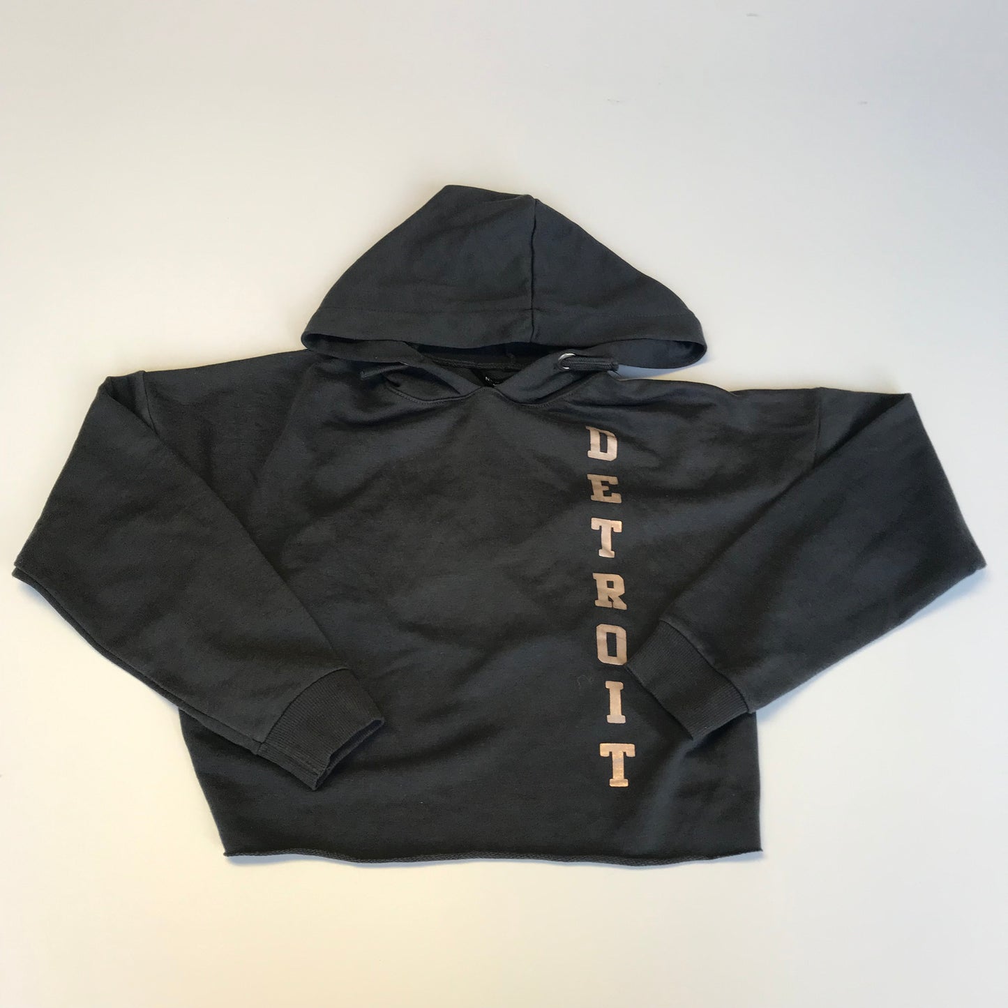 New Look Detroit Print Cropped Hoodie Age 12