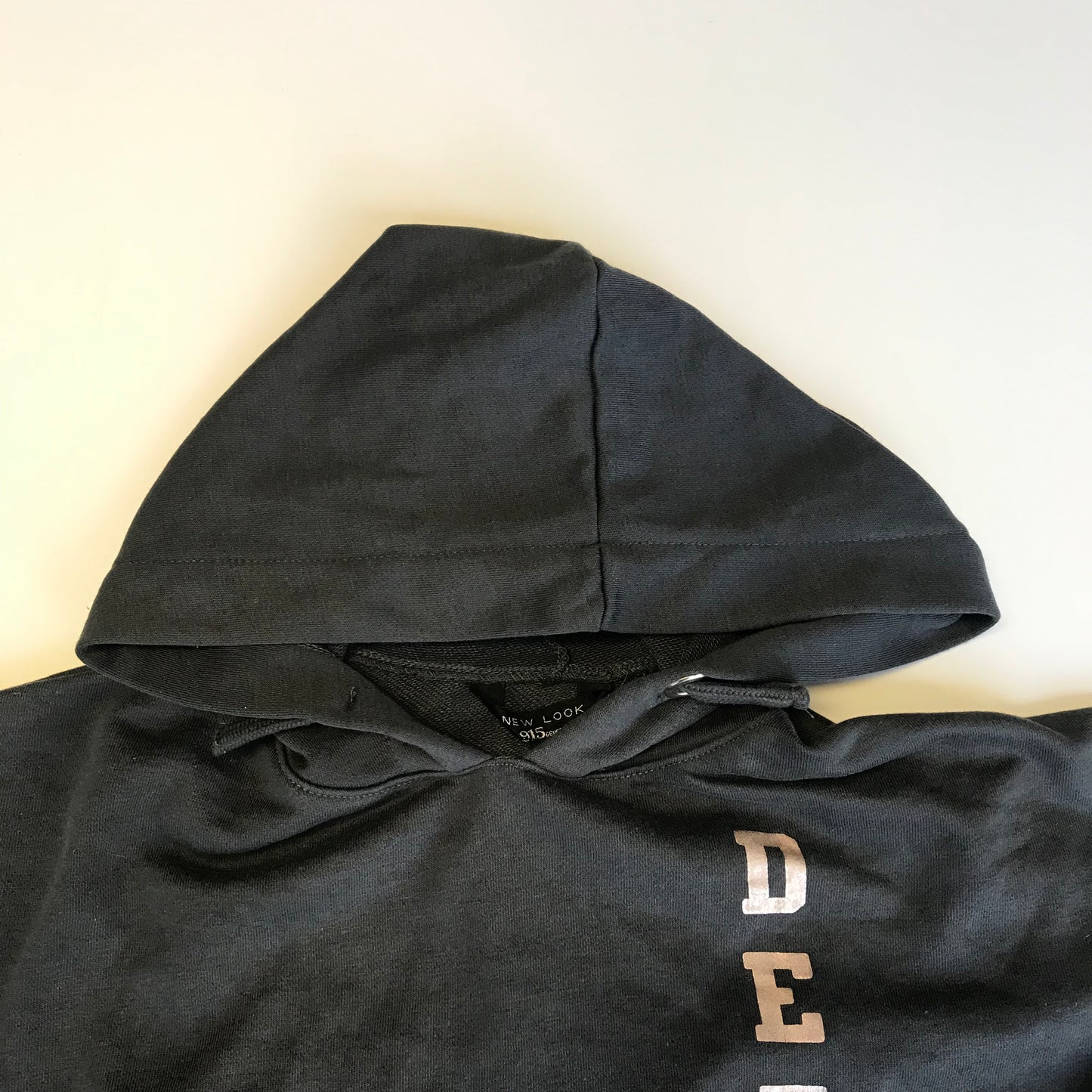 New Look Detroit Print Cropped Hoodie Age 12