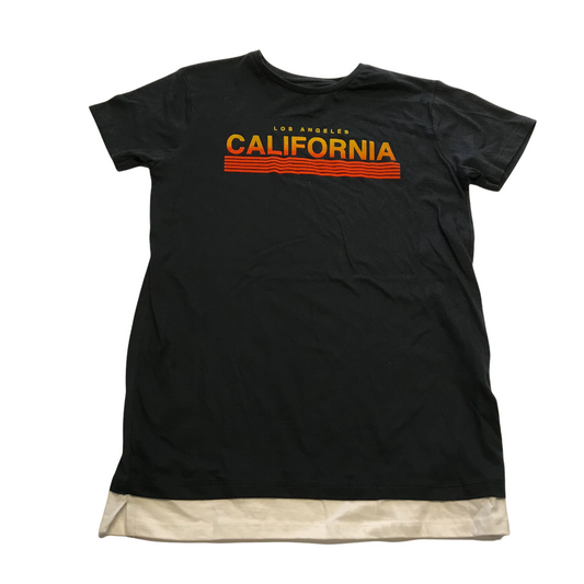 Primark Black California T-shirt Age 12