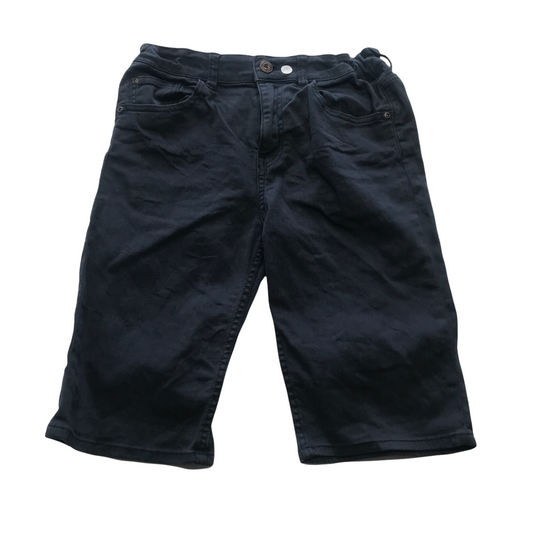 H&M Navy Blue Denim Style Shorts Age 12