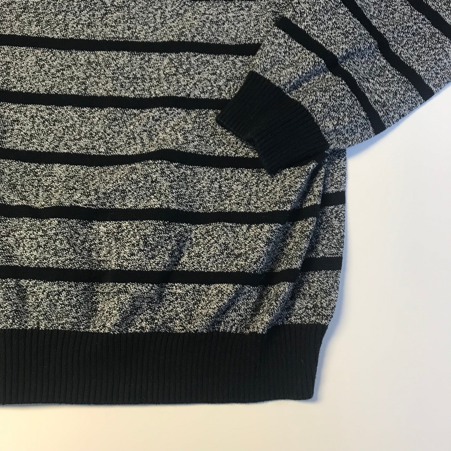 Primark Navy and Grey Striped Jumper Age 12