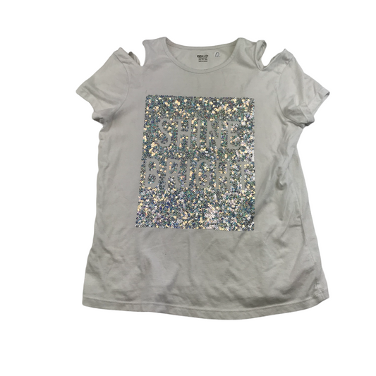 F&F White Shine Bright Sequin T-shirts Age 12