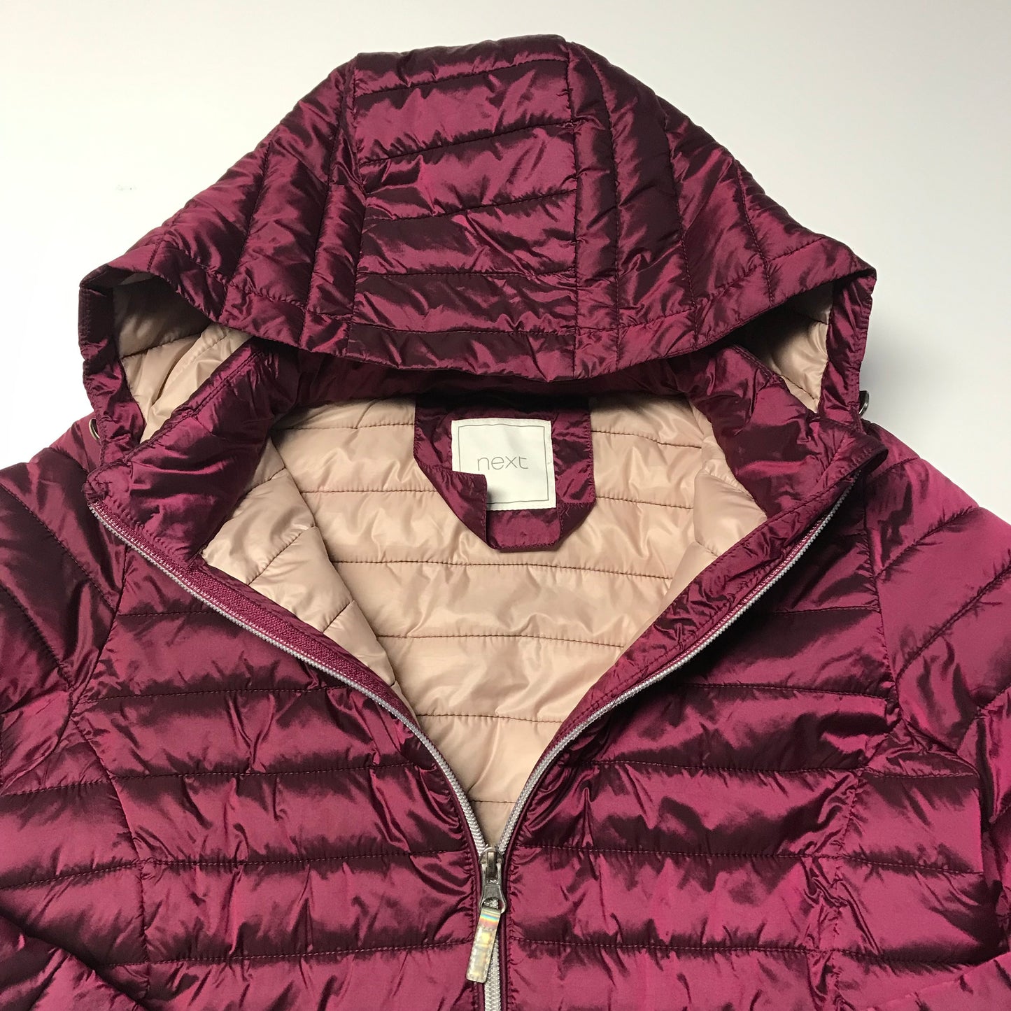 NEXT Purply Red Light Puffer Jacket Age 12