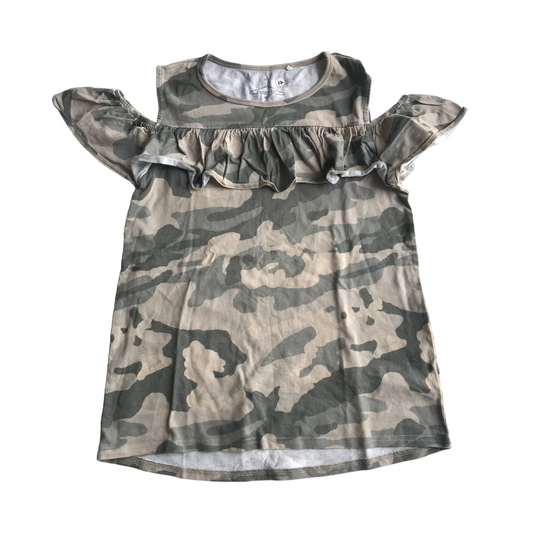 Next Khaki Green Camo Top Age 12