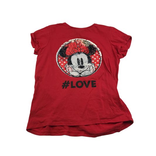 Primark Red Minnie Mouse Sequin T-shirts Age 12