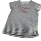 Primark White Black Stripy T-shirts Age 12