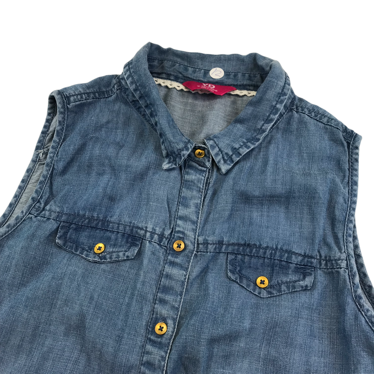 YD Denim Blouse Top Age 12