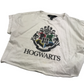 New Look White Hogwarts Cropped T-shirt Age 12