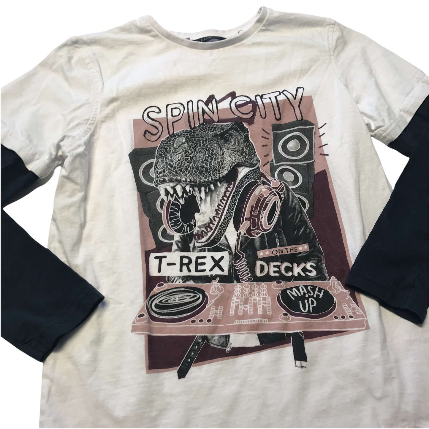 George White T-Rex Long Sleeve T-shirt Age 12