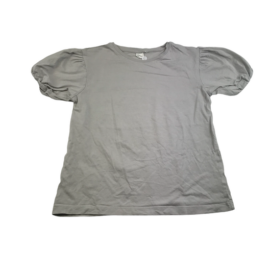 Next Grey Plain Puffer Sleeve T-shirt Age 12