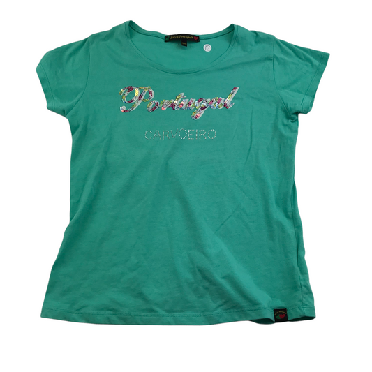 Forca Portugal Turquoise Sequin T-shirt Age 12