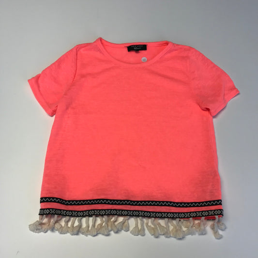 New Look Neon Pink Frilled T-shirt Age 12