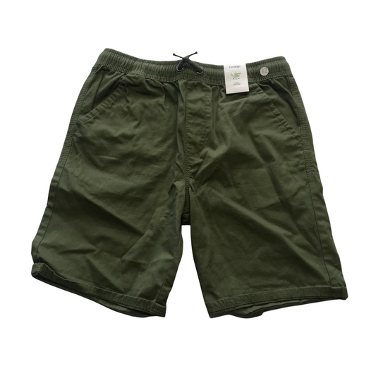 George Khaki Green Plain Shorts Age 12