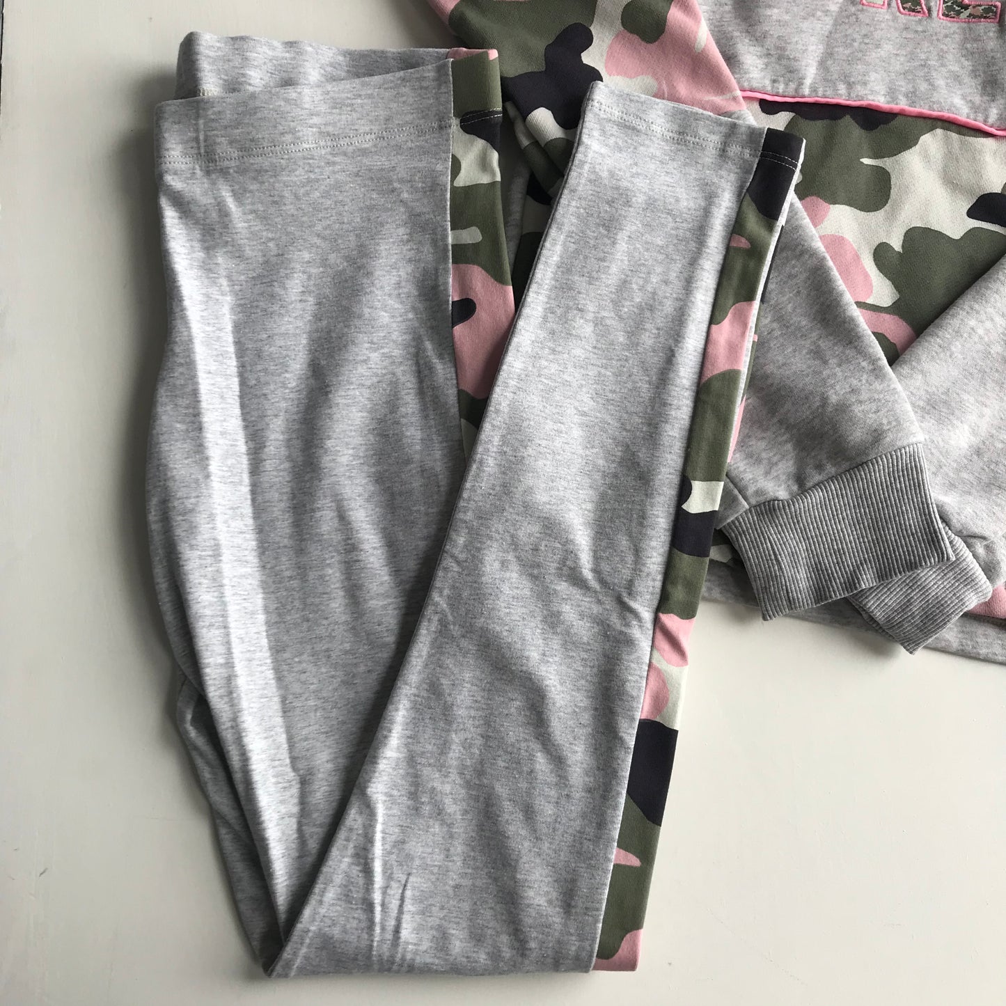 Loungewear Set - Grey & Pink Camo - Age 12