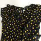 Jumpsuit - Black with small yellow flower - Age 5