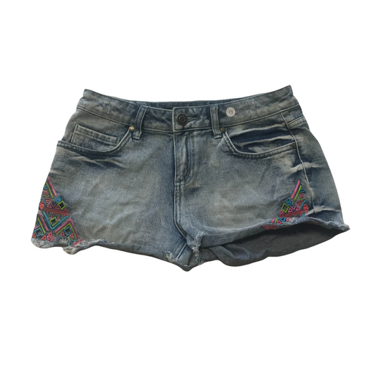 New Look Embroidery Denim Shorts Age 13