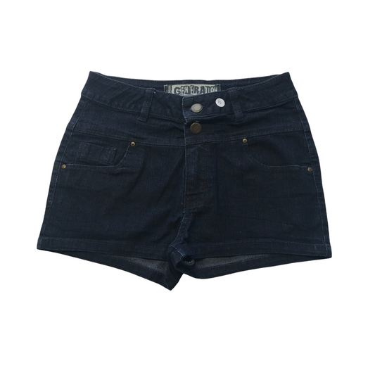 New Look Navy Blue Denim Shorts Age 13