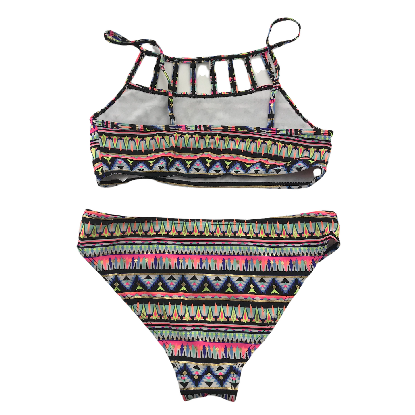Primark Multicoloured Pattern 2-piece Swimsuit Age 13