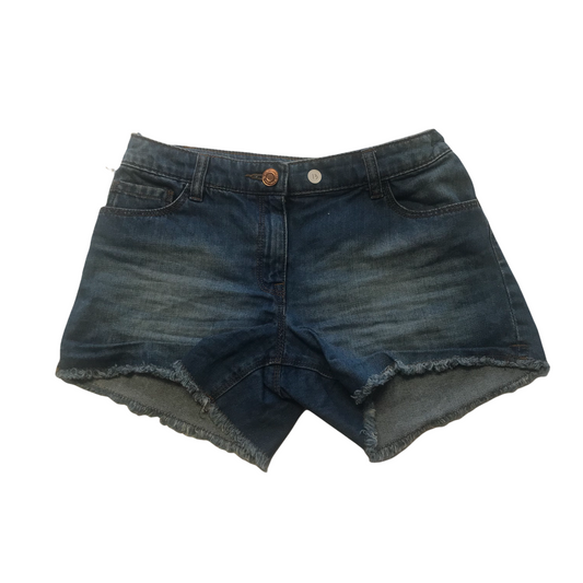 Next Blue Ripped Denim Shorts Age 13