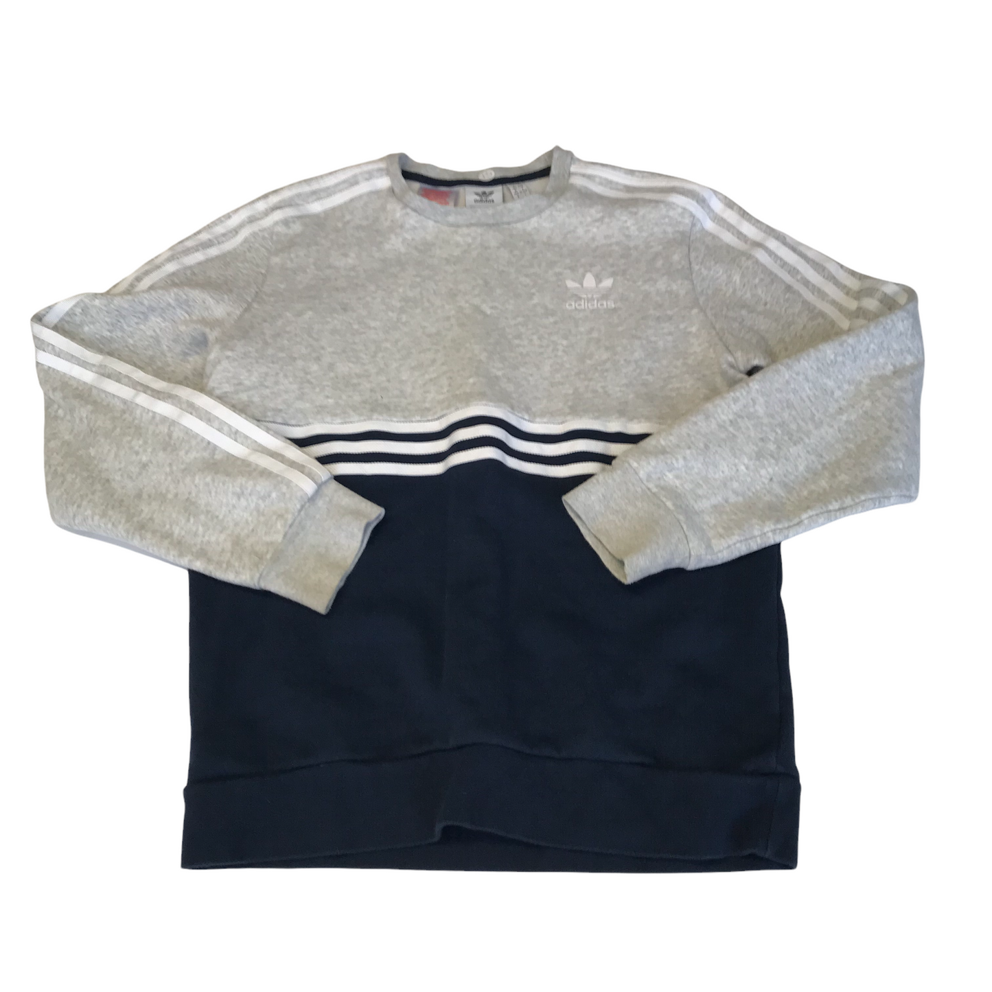 Adidas navy and Grey Sweatshirt Age 13