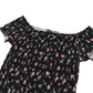 New Look Black Floral Crop Top Age 14
