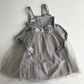 Dress - Silver with Tulle Top Layer - Age 6
