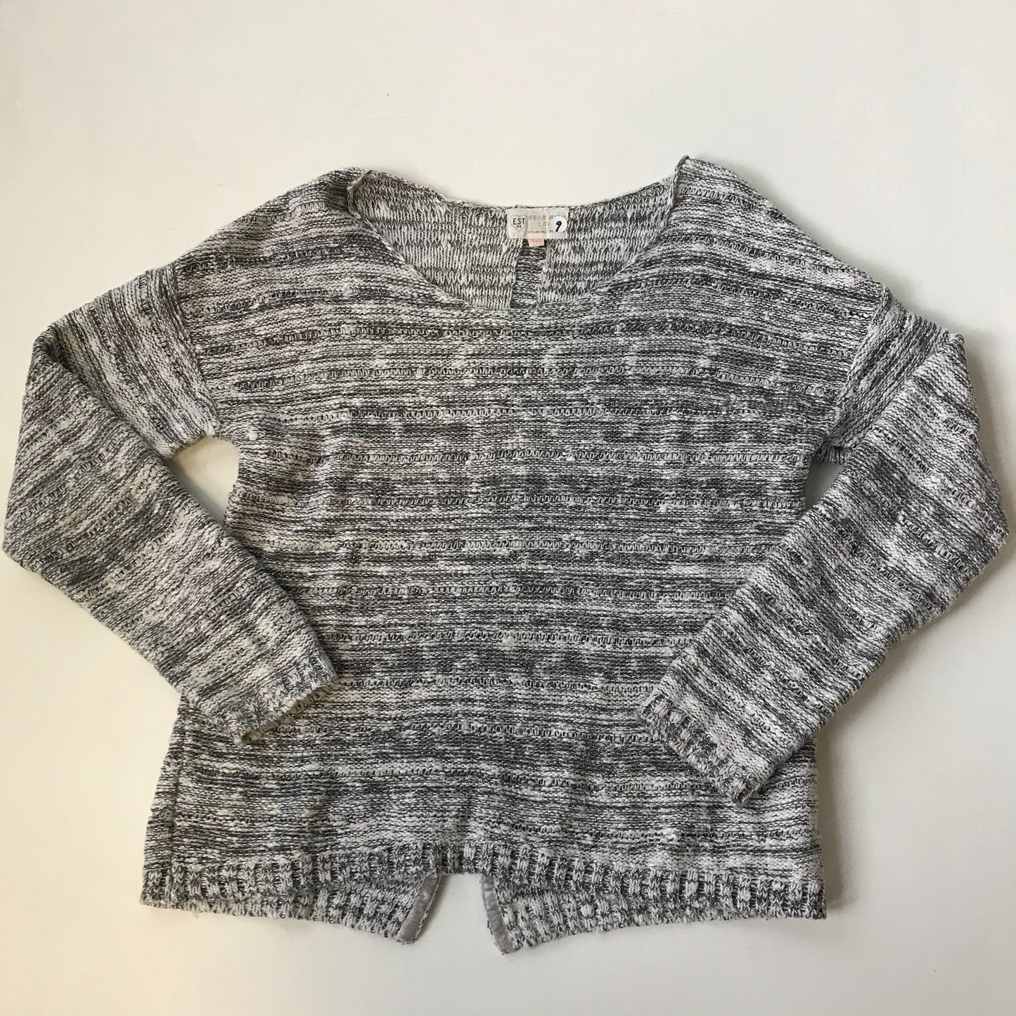 Jumper - Grey Knit - Age 9
