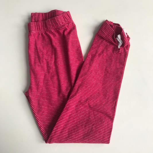 Leggings - Red Stripes & Ankle Detail - Age 10