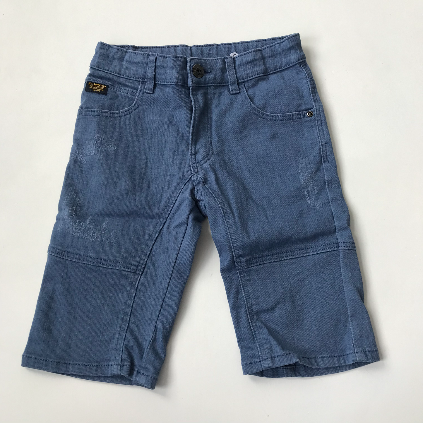 Shorts - Denim Style Ripped Details - Age 6