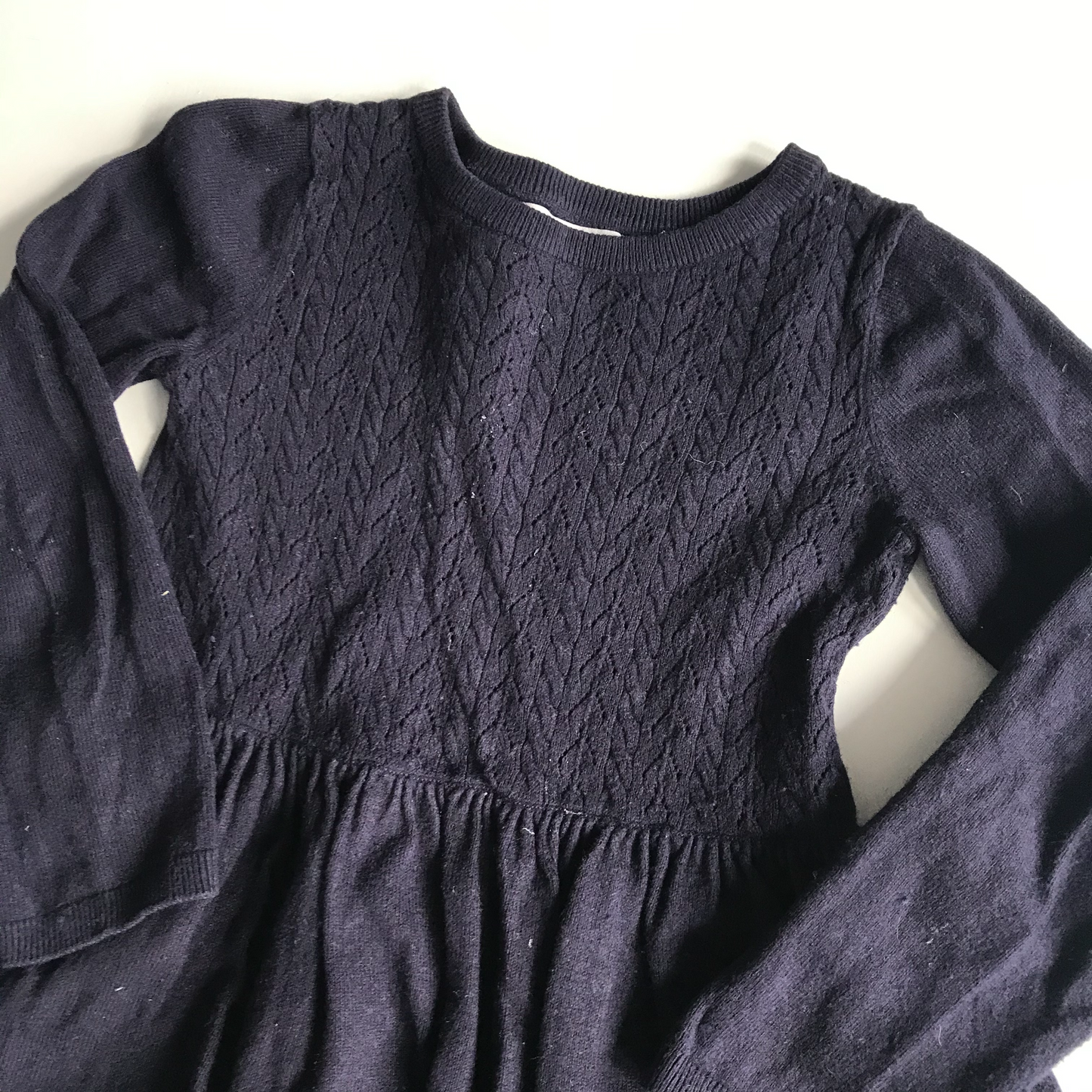 Dress - Knitted Navy - Age 7