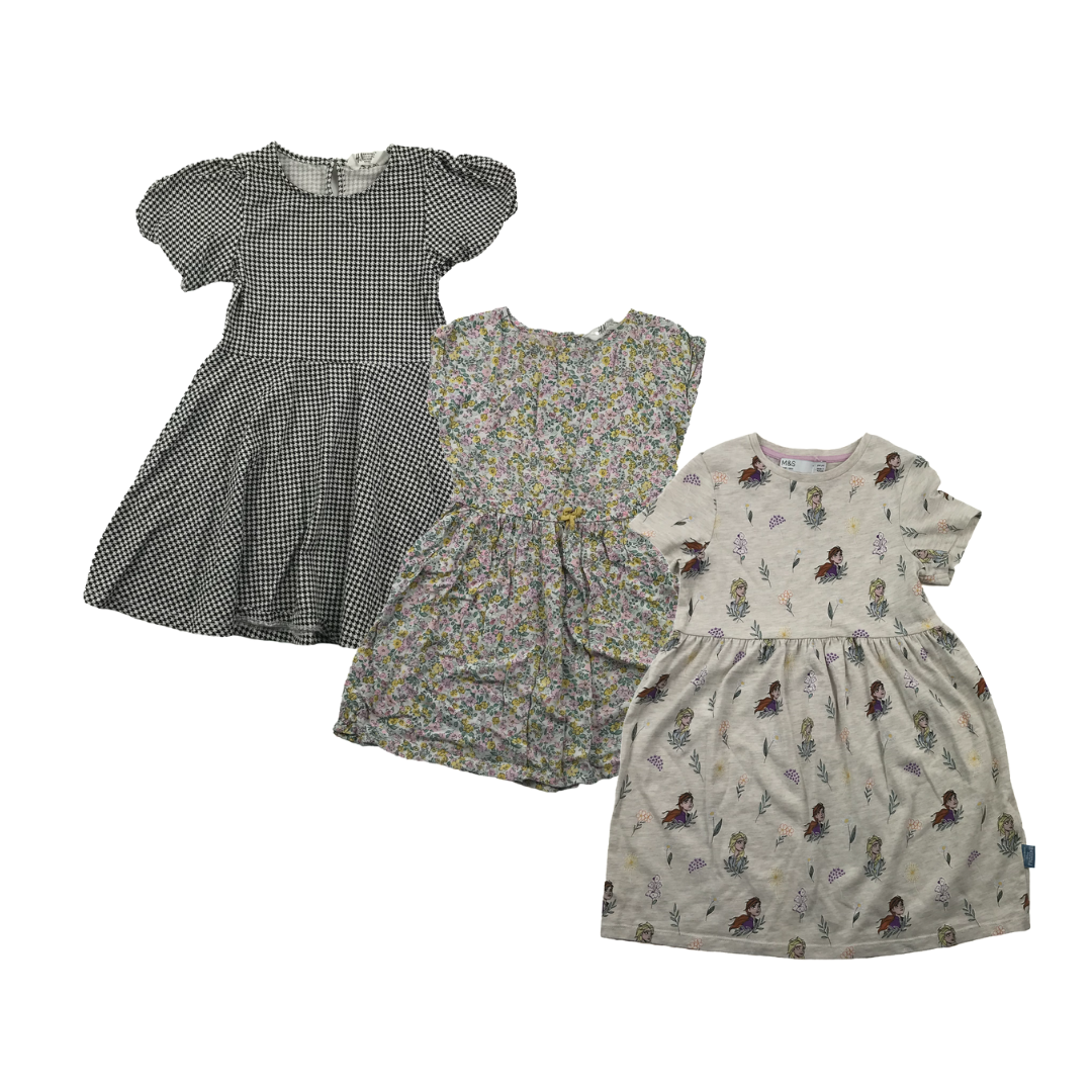 Summer T-shirt Dress Bundle Light Colours Age 5