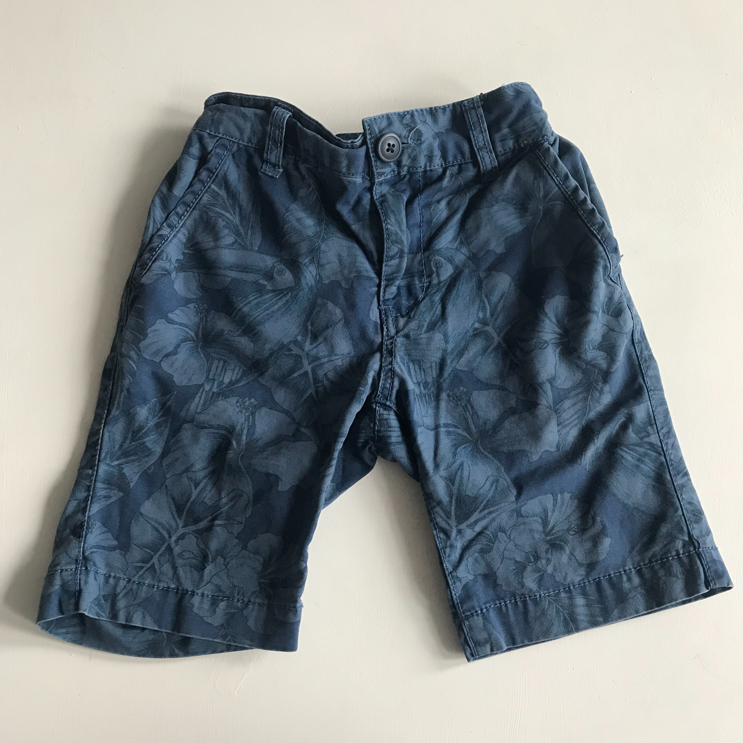 Shorts - Blue Floral - Age 5