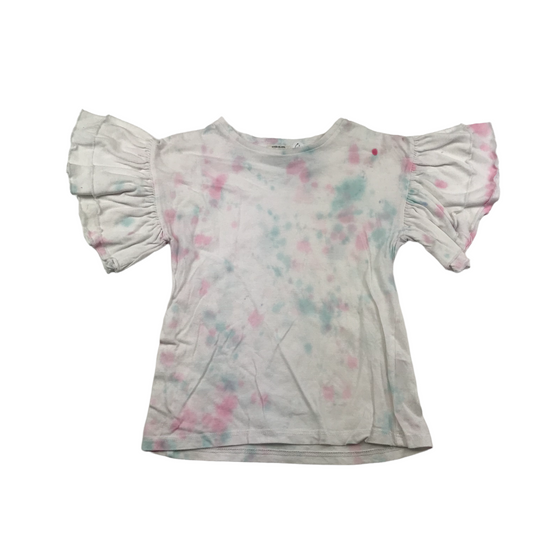 River Island White Pastel Tie Dye T-shirt Age 4