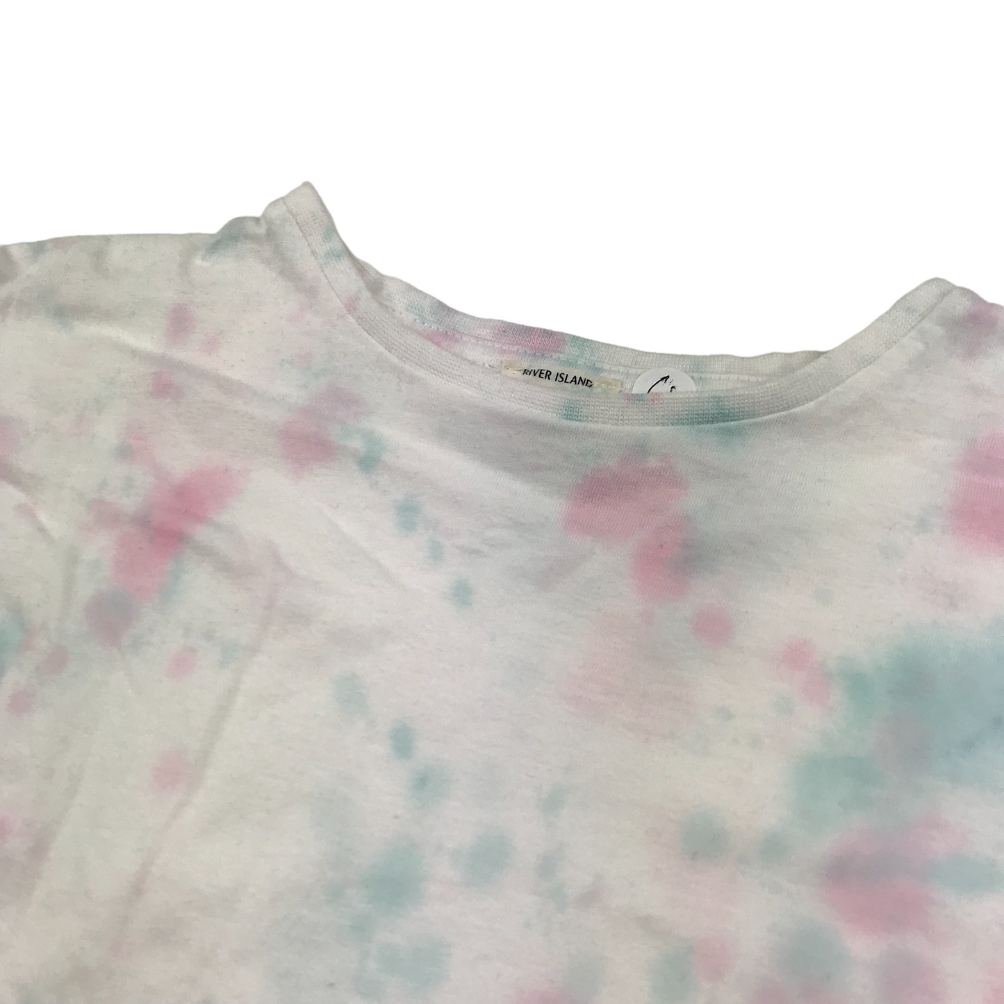 River Island White Pastel Tie Dye T-shirt Age 4