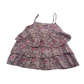 Verbraudet Pink and Purple Floral Layered Top Age 4