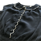 Next Black Scalloped Detail Playsuit Age 4