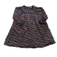 Monoprix Navy Blue Floral Long Sleeve Dress Age 4