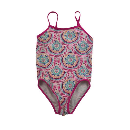 Tu Pink Pattern Swimsuit Age 4