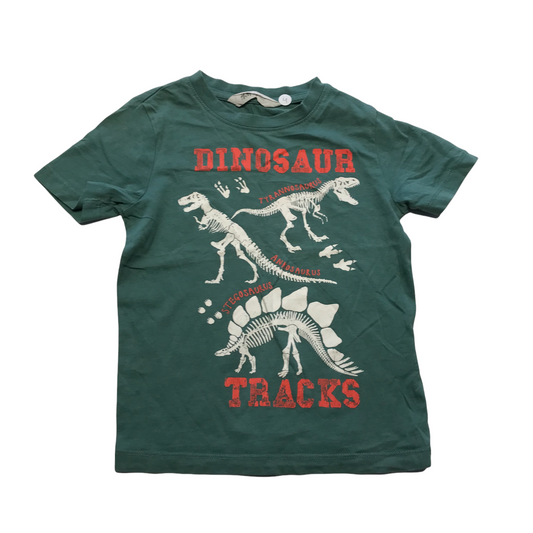 H&M Green Dinosaur T-shirt Age 4