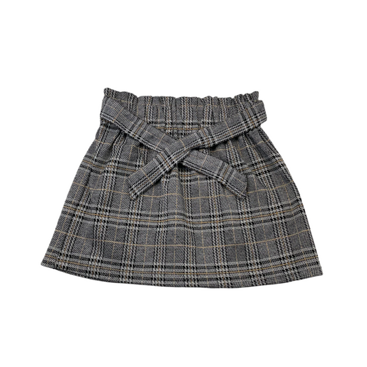 Primark Grey Houndstooth Checked Skirt Age 4