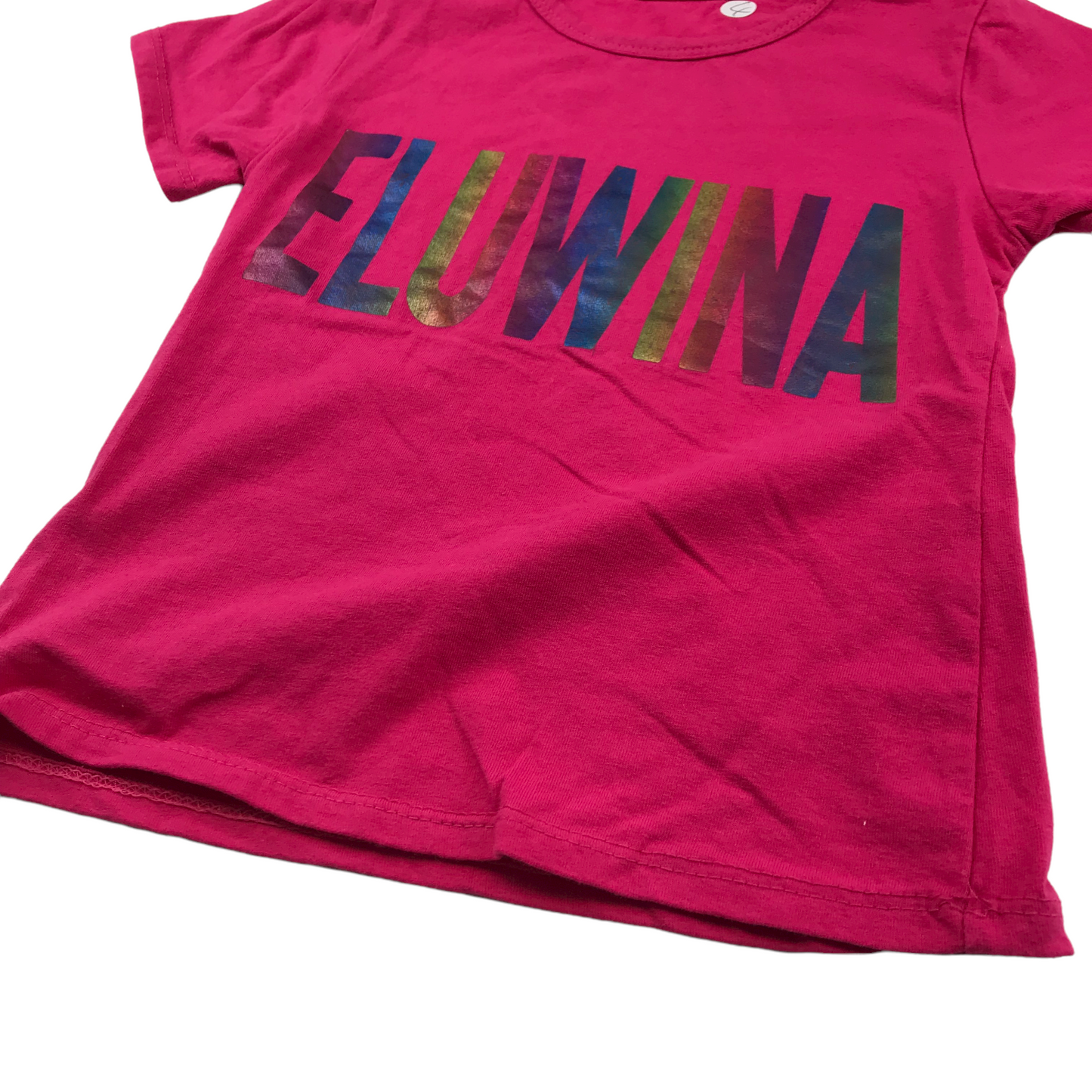 Pink Eluwina Print T-shirt Age 4