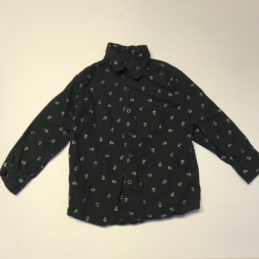 Bluezoo Black Skull Shirt Age 4