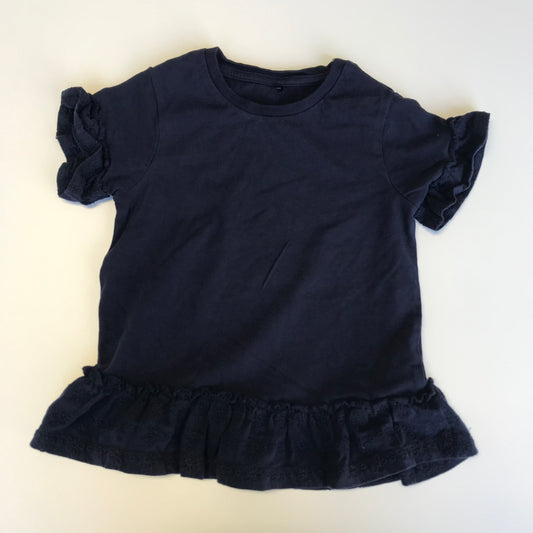 George Navy Frill T-shirt Age 4